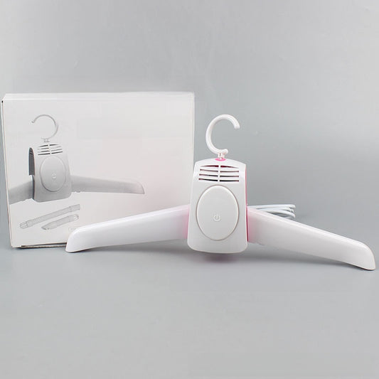 Portable rapid-drying clothes hanger