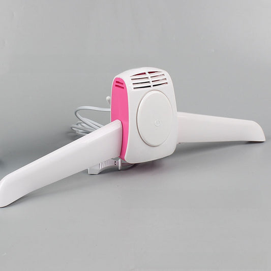 Portable rapid-drying clothes hanger