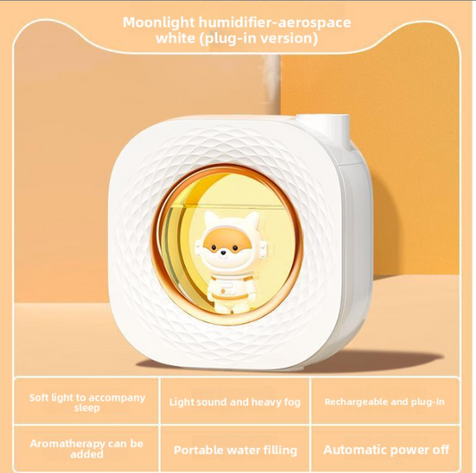 Portable Rechargeable Air Humidifier with Night Light
