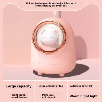 Portable Rechargeable Air Humidifier with Night Light