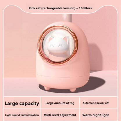 Portable Rechargeable Air Humidifier with Night Light