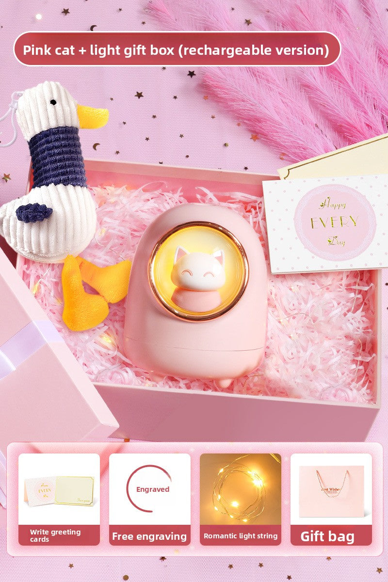 Portable Rechargeable Air Humidifier with Night Light
