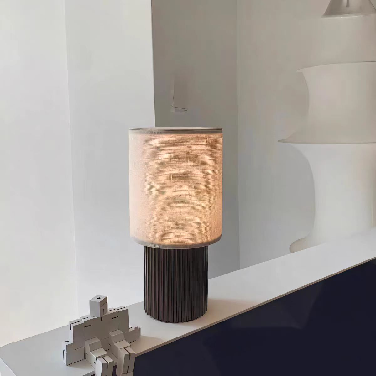 Portable rechargeable canvas table lamp