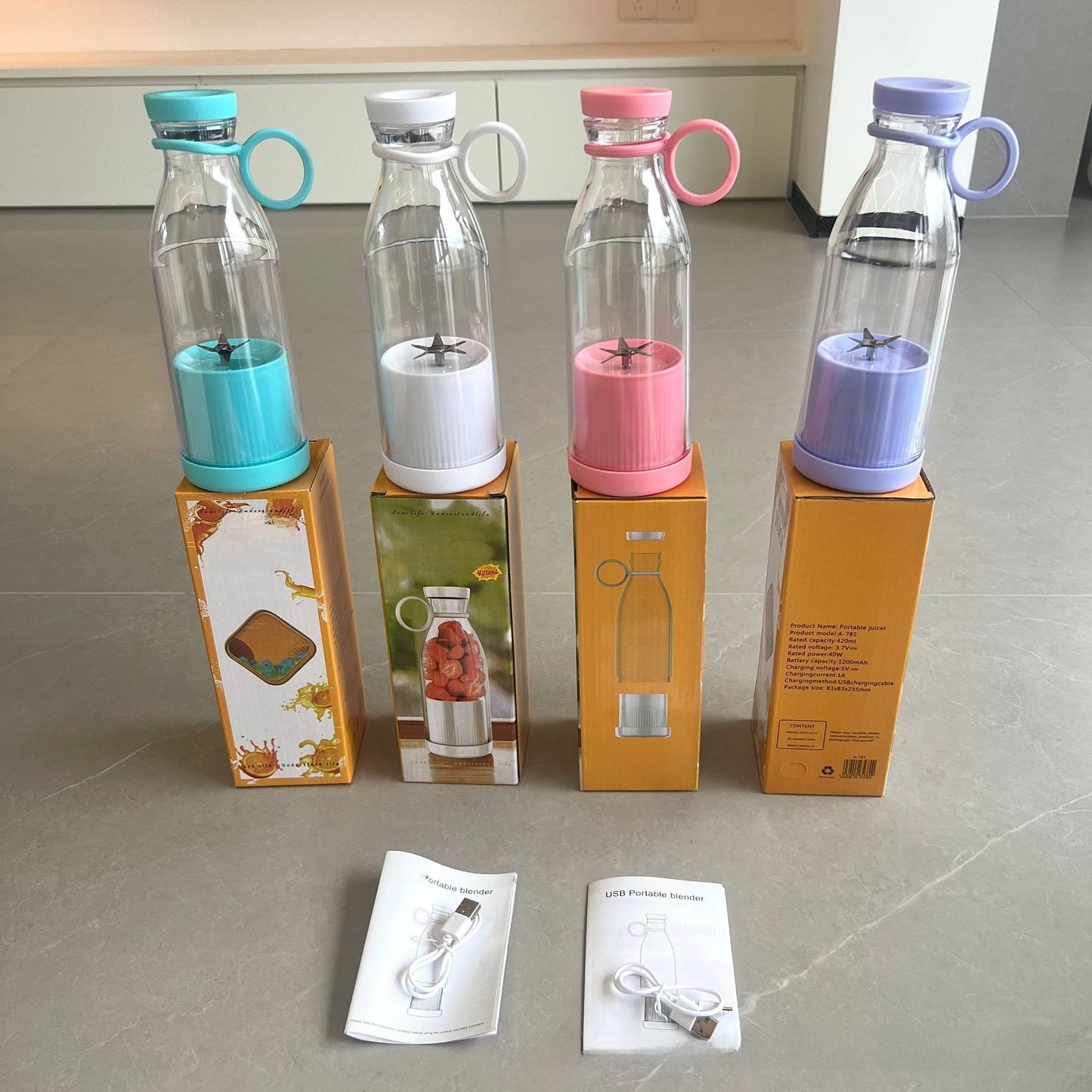 Portable Rechargeable Electric Fruit Juicer