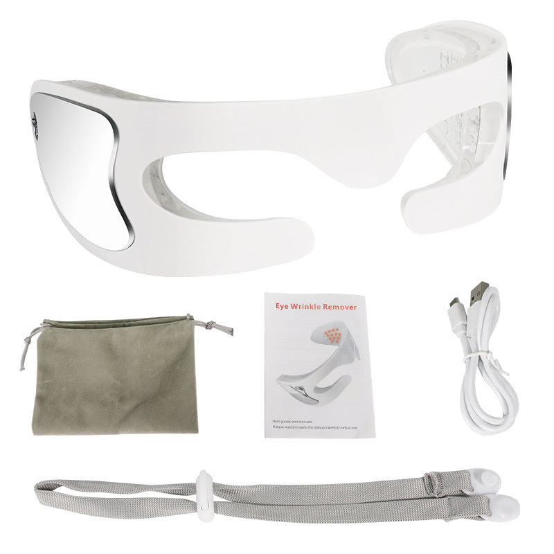 Portable Rechargeable Eye Massager with Red Light Therapy