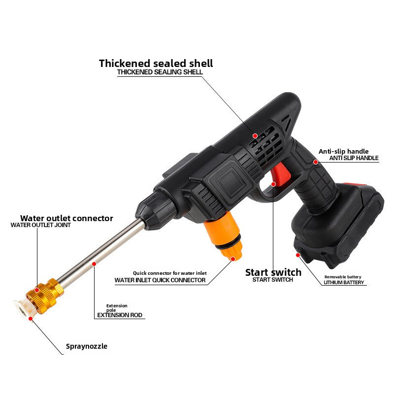 Portable Rechargeable High Pressure Car Washer
