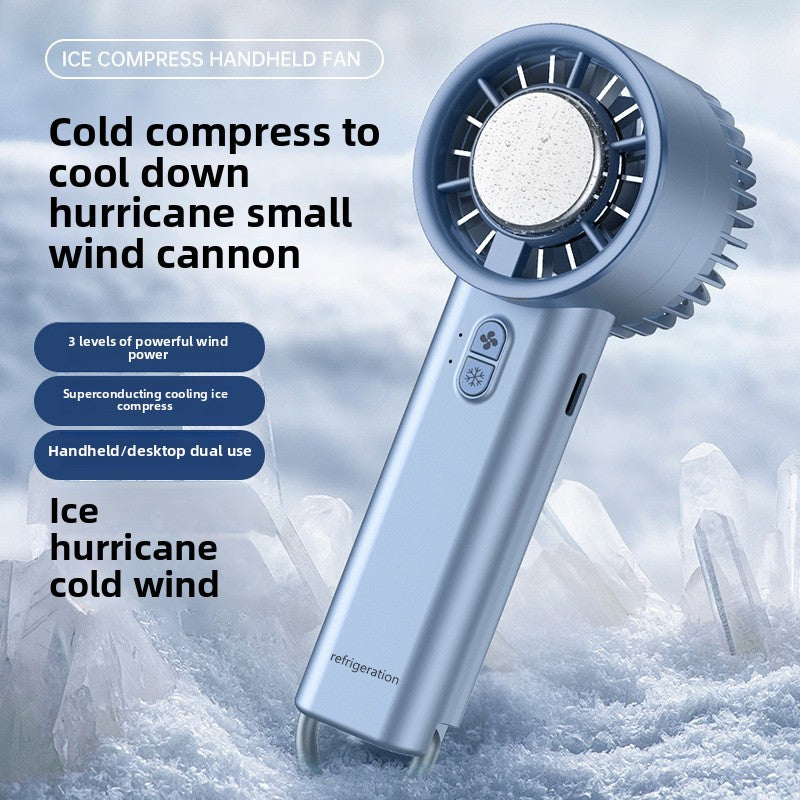Portable Rechargeable Ice Cooling Fan