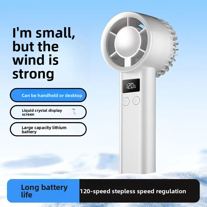 Portable Rechargeable Ice Cooling Fan