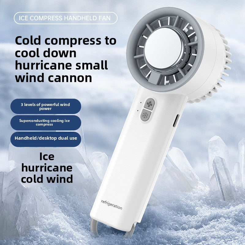 Portable Rechargeable Ice Cooling Fan