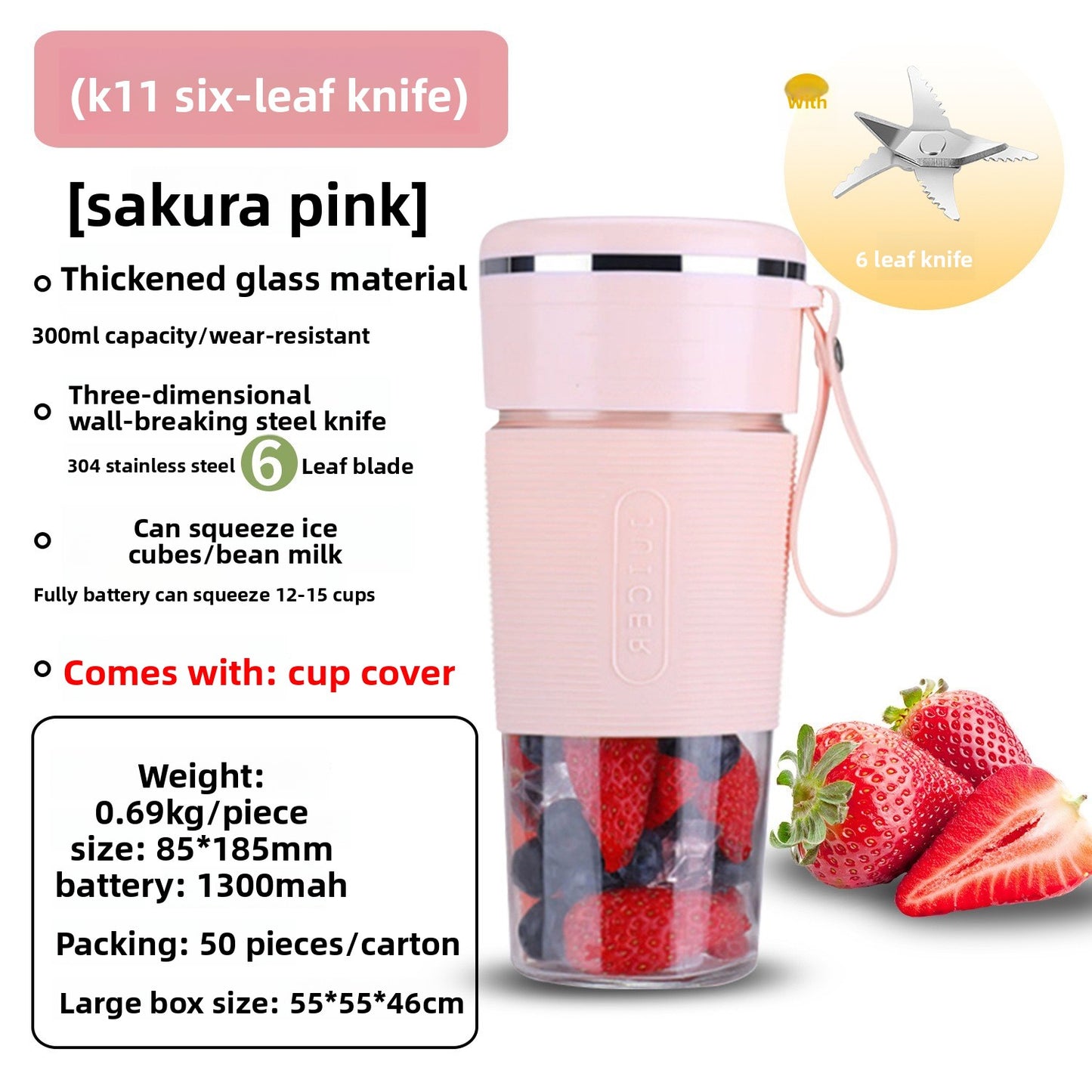 Portable Rechargeable Juicer Blender