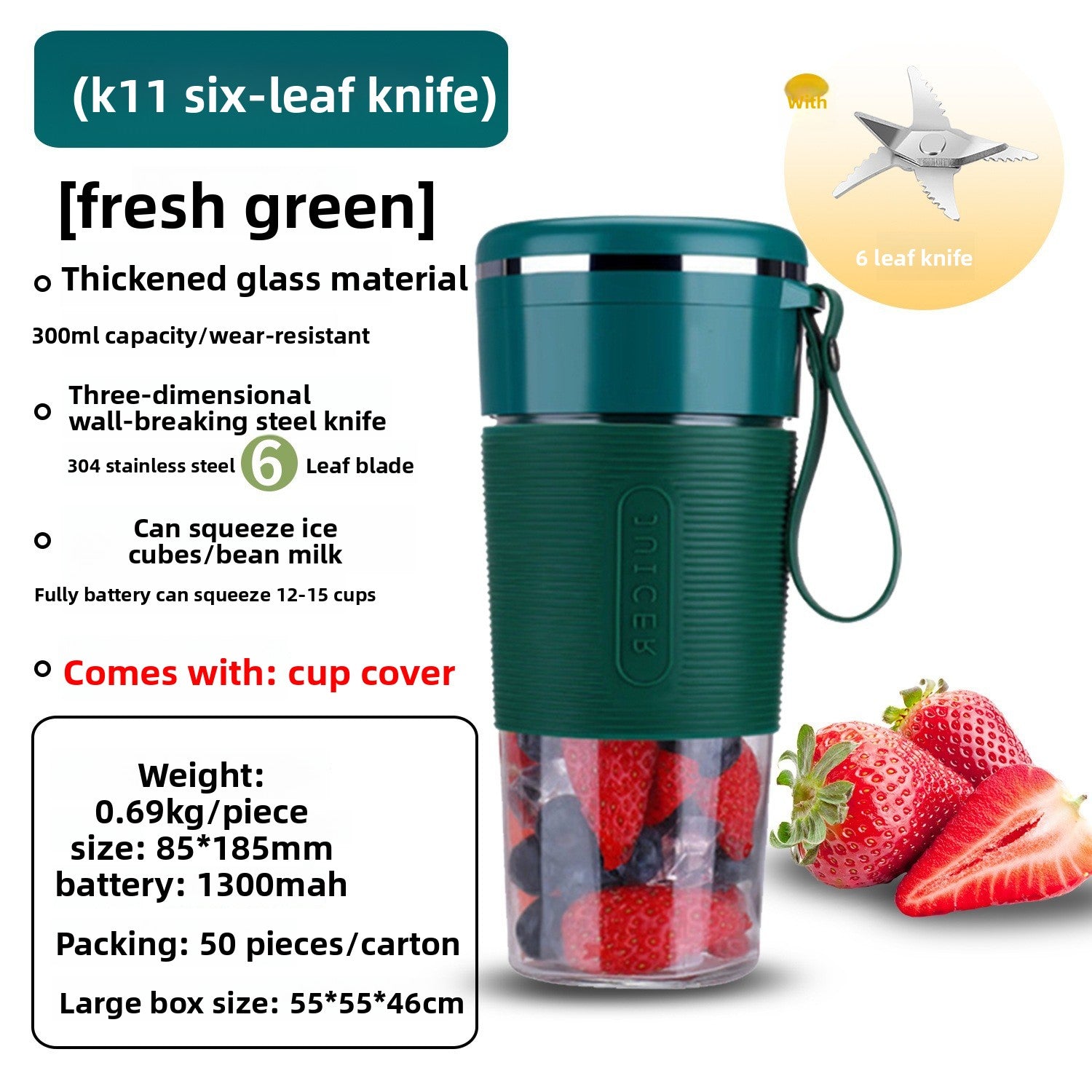 Portable Rechargeable Juicer Blender