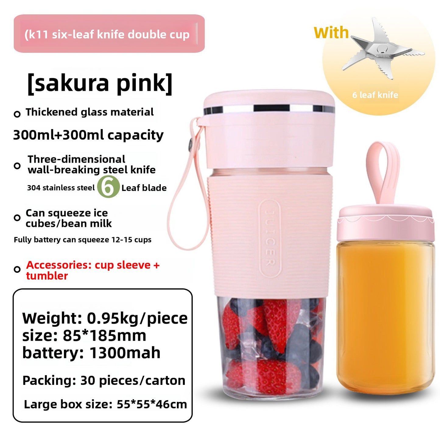 Portable Rechargeable Juicer Blender