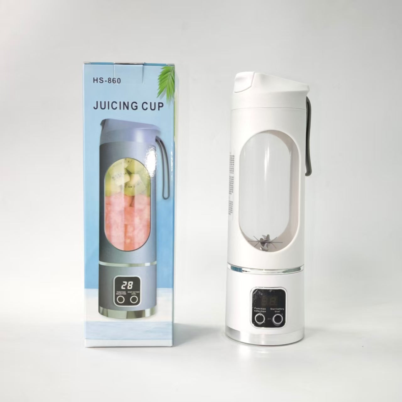 Portable Rechargeable Juicer Cup with Ice Crushing Function