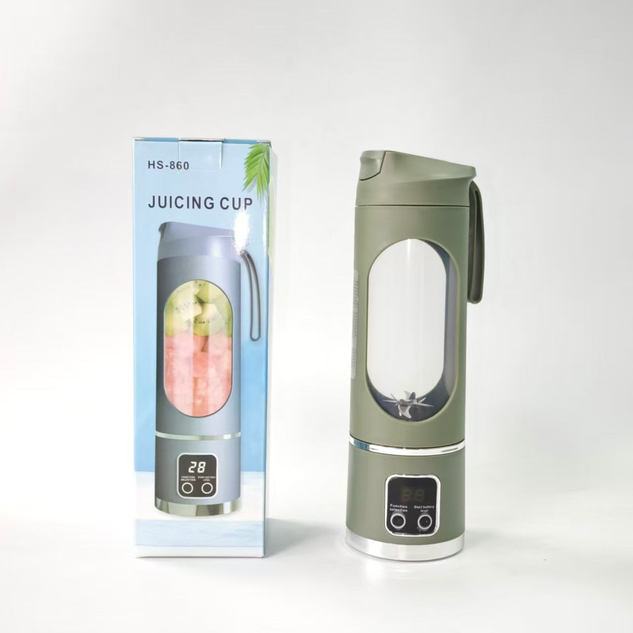 Portable Rechargeable Juicer Cup with Ice Crushing Function