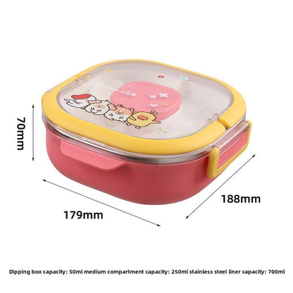 Portable Robot Shape Stainless Steel Lunch Box