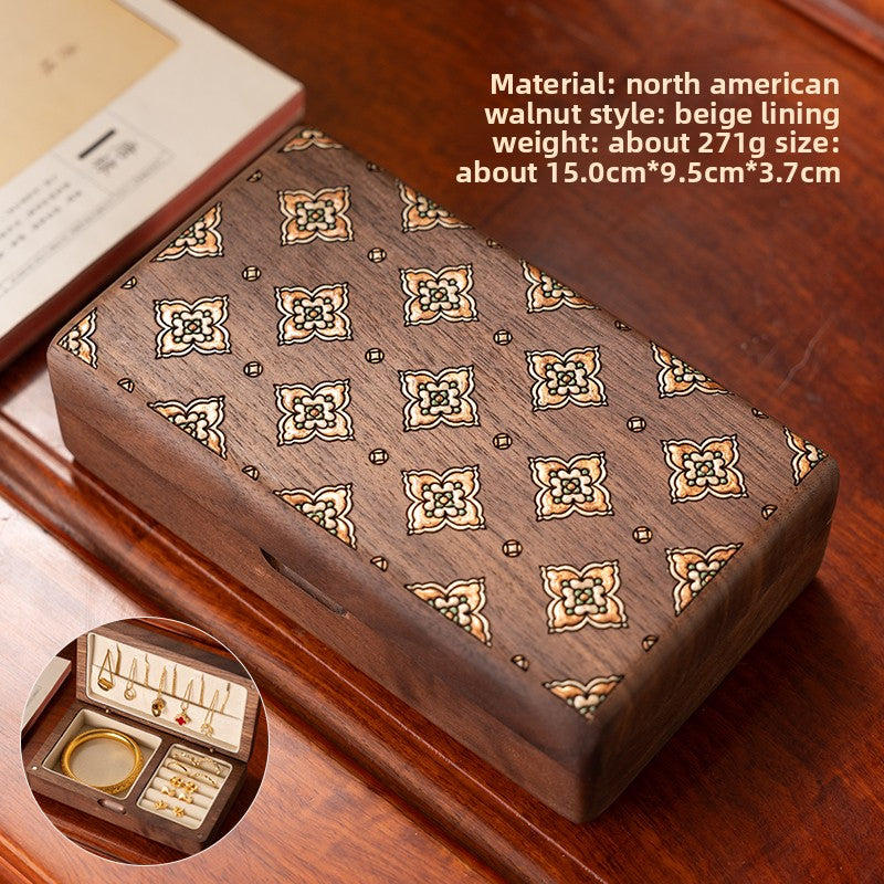 Portable Rosewood Jewelry Box