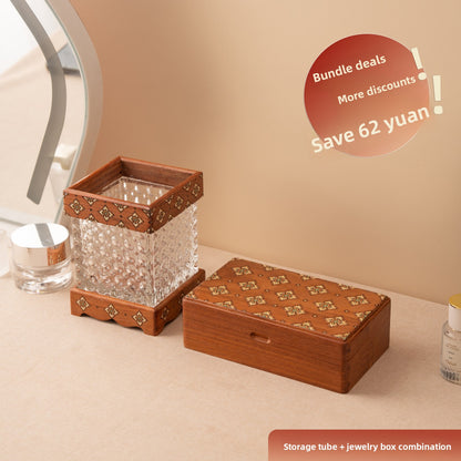 Portable Rosewood Jewelry Box