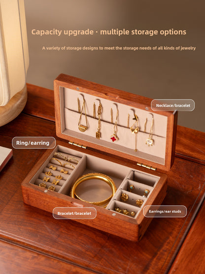 Portable Rosewood Jewelry Box