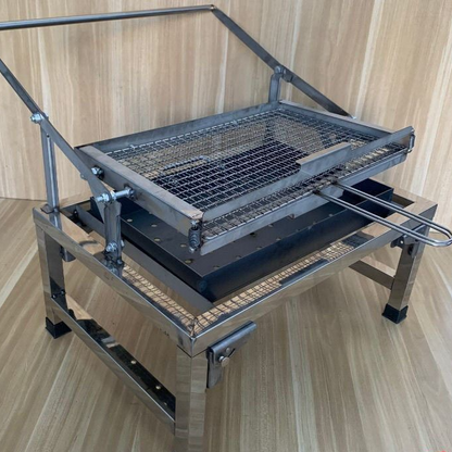Portable Rotatable Stainless Steel Barbecue Grill