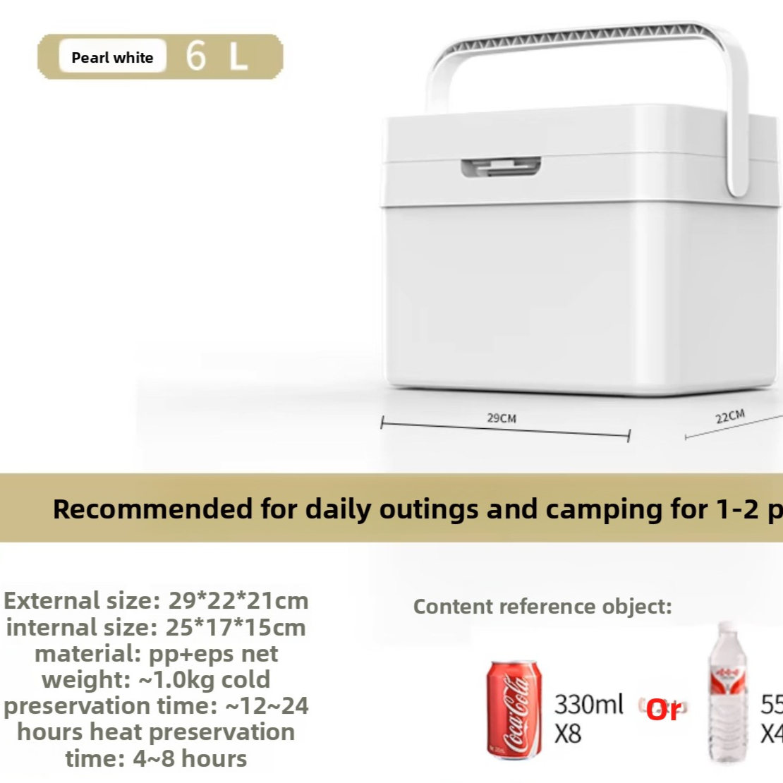 Portable Semiconductor Car Refrigerator 8L Dual Power