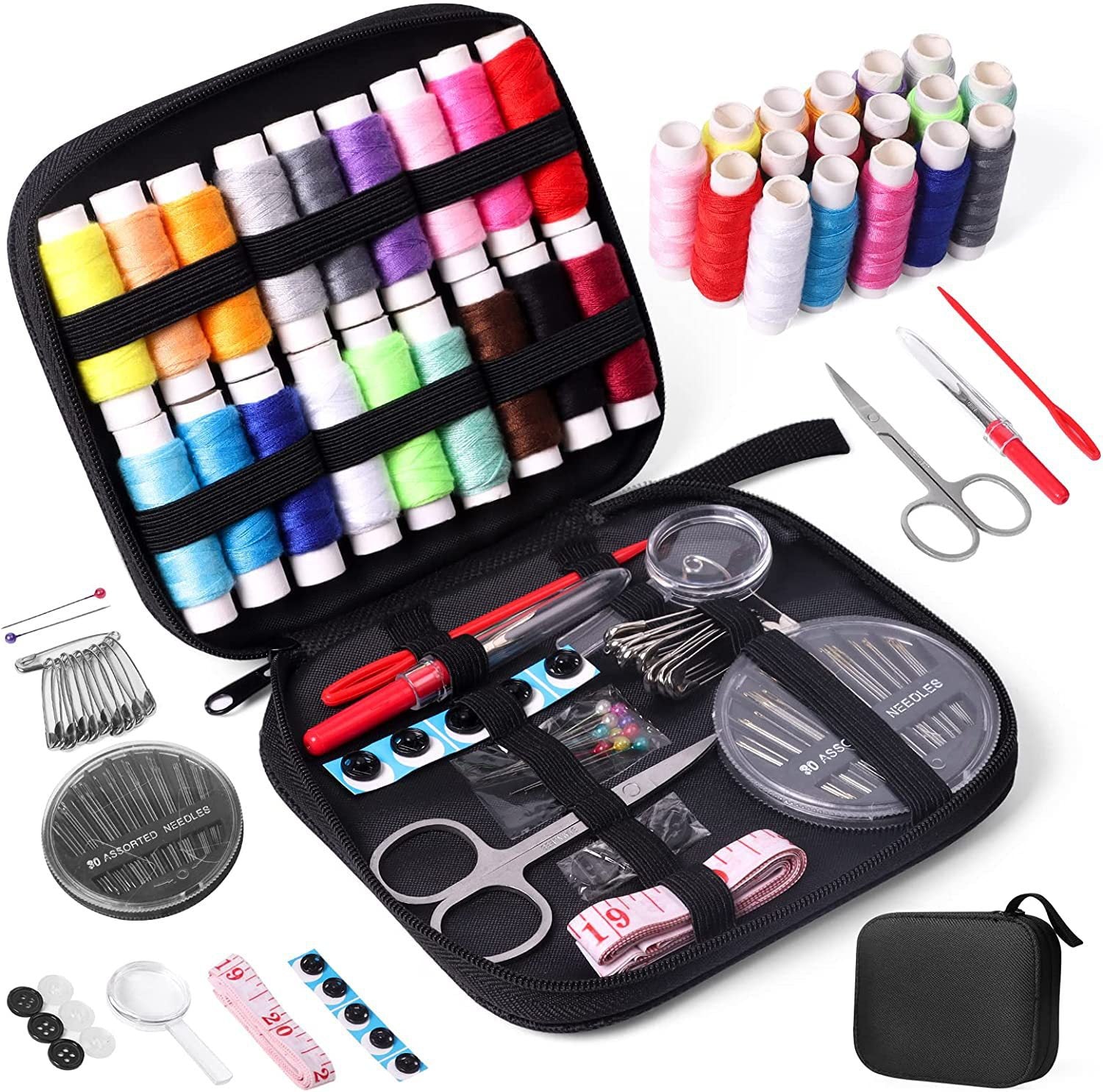 Portable Sewing Kit Box with Complete Tools