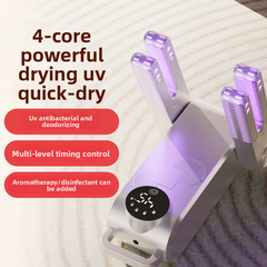 4-core square shoe dryer blue