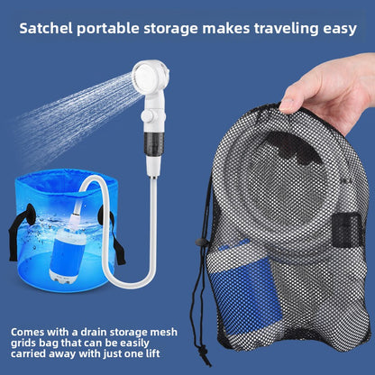 Portable Simple Self-Priming Shower Rechargeable