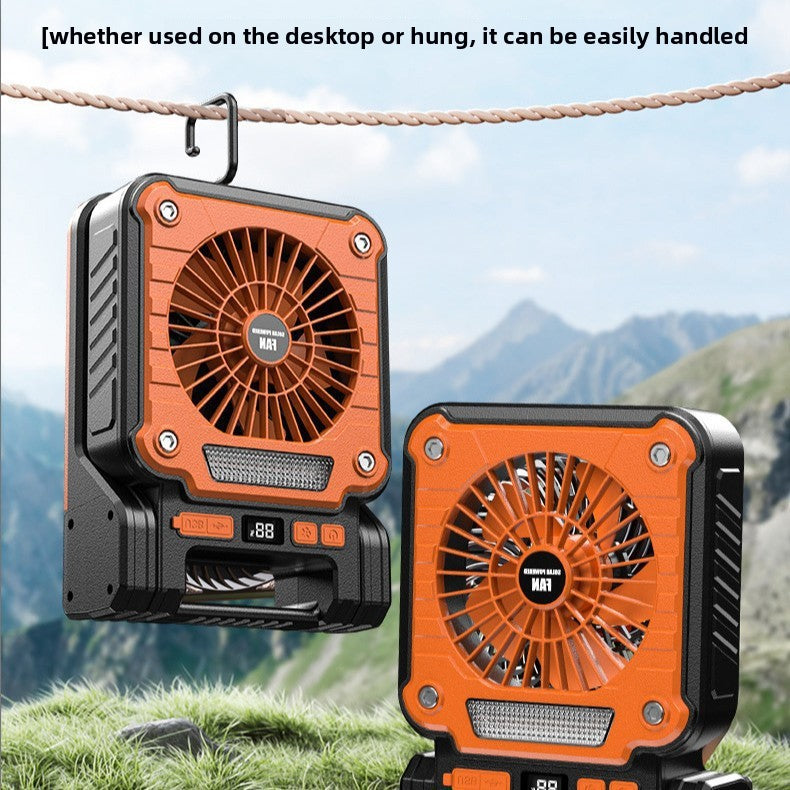 Portable Solar Fan Light with Illumination