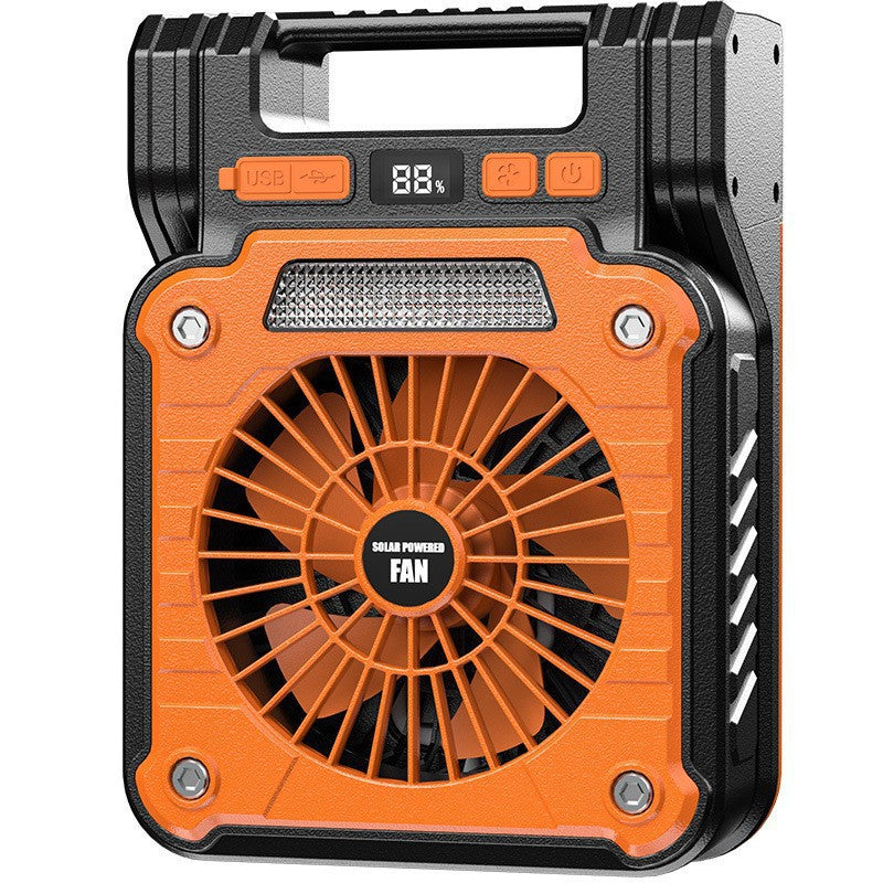 Portable Solar Fan Light with Illumination
