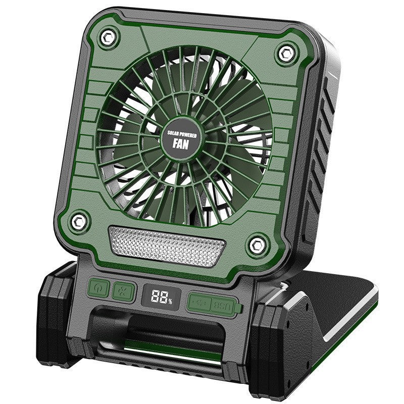 Portable Solar Fan Light with Illumination