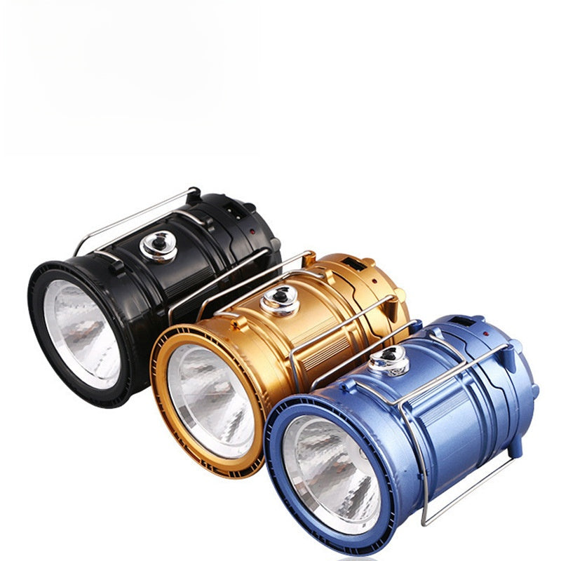 Portable Solar USB Camping Lantern Light