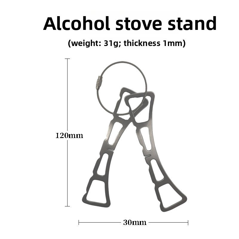 Portable solid alcohol stove