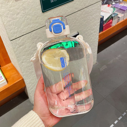 Portable Sports Water Bottle with Lanyard