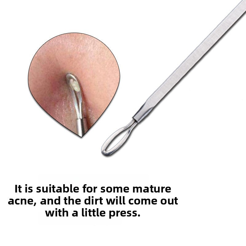 Portable Stainless Steel Double-Ended Acne Needle