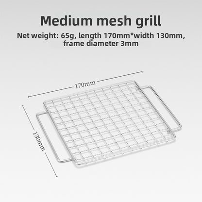 Portable Stainless Steel Folding Charcoal Stove for Camping BBQ