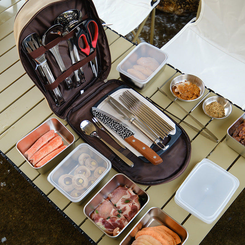 Portable Stainless Steel Outdoor Cutlery Set