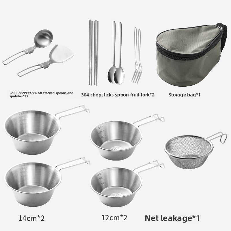 Portable Stainless Steel Outdoor Cutlery Set