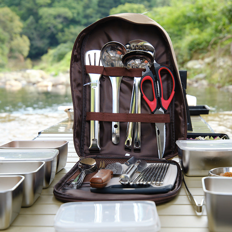 Portable Stainless Steel Outdoor Cutlery Set