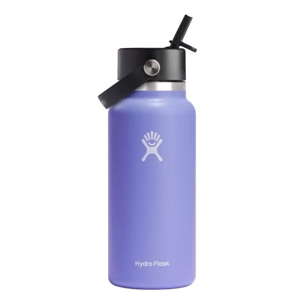Portable Stainless Steel Thermos with Handle and Straw