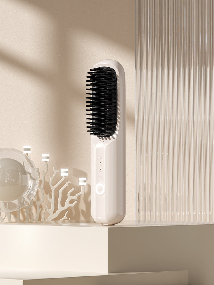 Portable straightening and curling comb