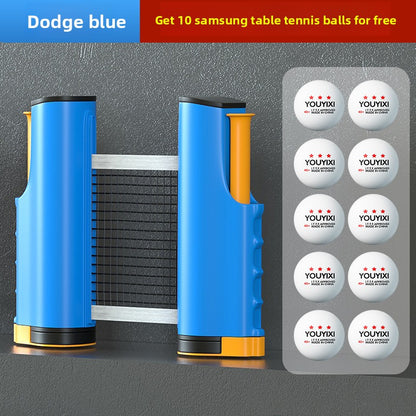 Portable Table Tennis Net Set with Adjustable Clamps