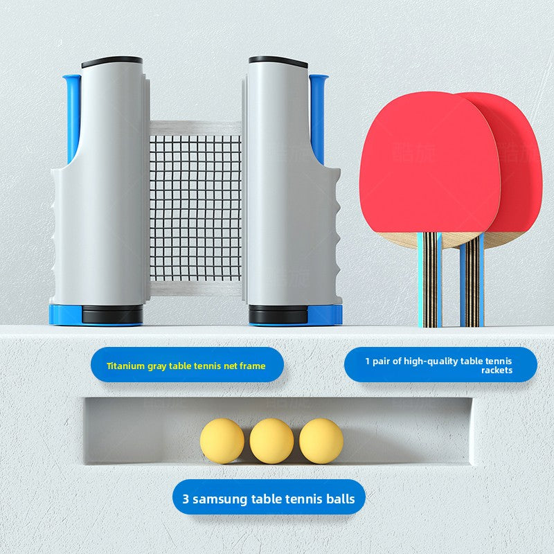 Portable Table Tennis Net Set with Adjustable Clamps