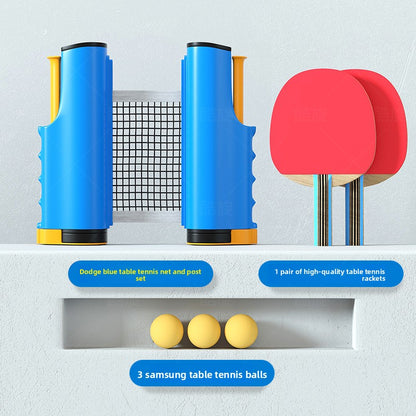 Portable Table Tennis Net Set with Adjustable Clamps