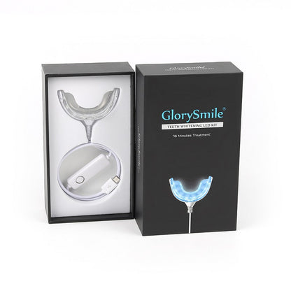 Portable Teeth Whitening Kit with LED Light and Gel