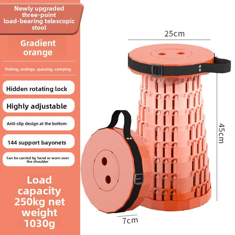 Portable Telescopic Folding Stool