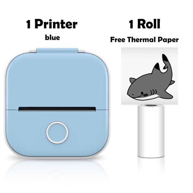 Portable Thermal Label Photo Printer