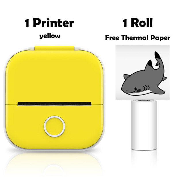 Portable Thermal Label Photo Printer