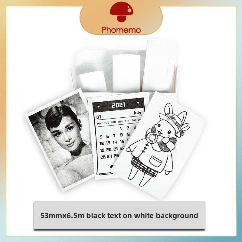 Portable Thermal Label Photo Printer