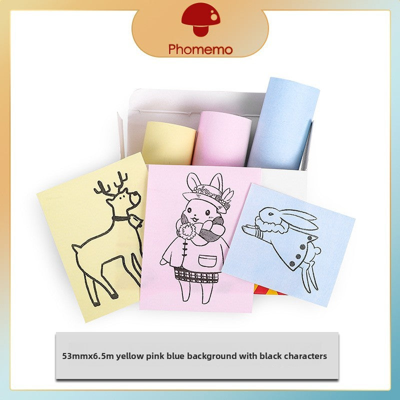 Portable Thermal Label Photo Printer