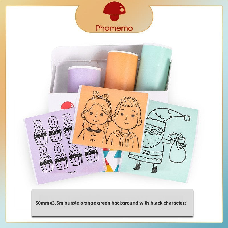 Portable Thermal Label Photo Printer